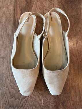 Sam Edelman Beige Suede Slingback Mules
